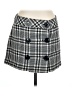 Express Design Studio Plaid Gray Casual Skirt Size 10 - photo 1