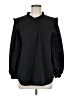 J.Crew 100% Polyester Black Long Sleeve Blouse Size M - photo 1