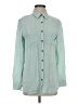 Maurices Color Block Green Long Sleeve Button-Down Shirt Size S - photo 1