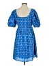 Rhode 100% Cotton Argyle Blue Casual Dress Size S - photo 2