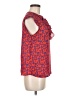Collective Concepts 100% Polyester Red Sleeveless Blouse Size M - photo 4
