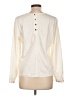 J.Crew 100% Polyester Ivory Long Sleeve Top Size L - photo 2