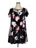 Eye Candy Floral Black Casual Dress Size 1X - photo 1