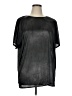 Distinctly Different Metallic Black Short Sleeve Blouse Size 1X (estimated) - photo 1