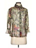 Nicola 100% Polyester Paisley Green 3/4 Sleeve Blouse Size S - photo 1
