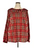 Unbranded Red Long Sleeve Blouse Size 2X - photo 1