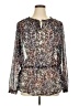 Liz Claiborne Silver Long Sleeve Blouse Size XL - photo 1