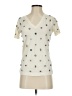 J.Crew 100% Cotton Ivory Short Sleeve Top Size XXS - photo 1