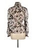 Sugar Lips 100% Polyester Floral Gray 3/4 Sleeve Blouse Size M - photo 2