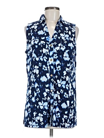 MICHAEL Michael Kors Sleeveless Button-Down Shirt (view 1)
