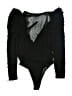 Zara Solid Black Bodysuit Size S - photo 2