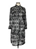 DKNY 100% Polyester Print Black Casual Dress Size 2 - photo 1