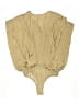 Glam 100% Polyester Gold Tan Sleeveless Blouse Size L - photo 2