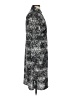 DKNY 100% Polyester Print Black Casual Dress Size 2 - photo 4