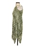 MSK 100% Rayon Polka Dots Green Casual Dress Size XS (petite) - photo 5