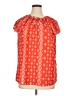 SimpleFun 100% Polyester Orange Short Sleeve Blouse Size XL - photo 1