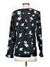 Banana Republic 100% Polyester Black Long Sleeve Blouse Size XS - photo 2