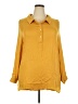 Left Coast by Dolan 100% Polyester Yellow 3/4 Sleeve Blouse Size 2X - photo 1
