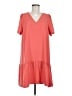 A New Day 100% Polyester Solid Orange Casual Dress Size M - photo 1