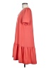 A New Day 100% Polyester Solid Orange Casual Dress Size M - photo 5