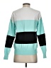Unbranded 100% Acrylic Color Block Teal Pullover Sweater Size S - photo 2