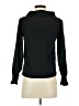 Ann Taylor 100% Polyester Black Long Sleeve Top Size XXS - photo 2
