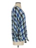 Aum-Couture Plaid Blue 3/4 Sleeve Blouse Size XS - photo 4