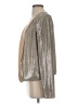 Lavender Brown 100% Nylon Metallic Gold Silver Kimono Size S - photo 5