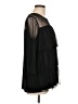 Lane Bryant 100% Polyester Black 3/4 Sleeve Blouse Size 12 - 16 Plus (0) - photo 4