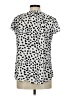 SimpleFun Animal Print Silver Short Sleeve Blouse Size M - photo 2