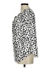 SimpleFun Animal Print Silver Short Sleeve Blouse Size M - photo 5