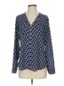 Express Outlet 100% Polyester Blue Long Sleeve Blouse Size S - photo 1