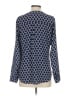 Express Outlet 100% Polyester Blue Long Sleeve Blouse Size S - photo 2