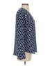 Express Outlet 100% Polyester Blue Long Sleeve Blouse Size S - photo 4