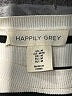 Happily Grey 100% Polyester Stripes Ivory Turtleneck Sweater Size M - photo 7
