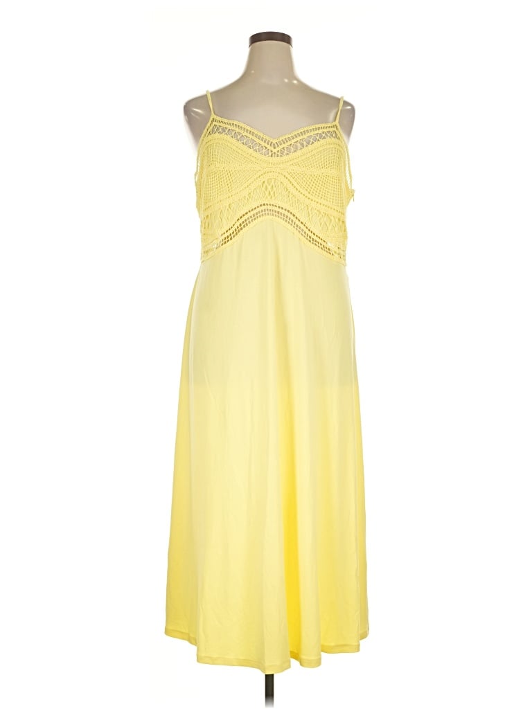 H&m Cocktail Dress In Yellow