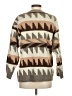 VICI Chevron-herringbone Brown Pullover Sweater Size S - photo 2