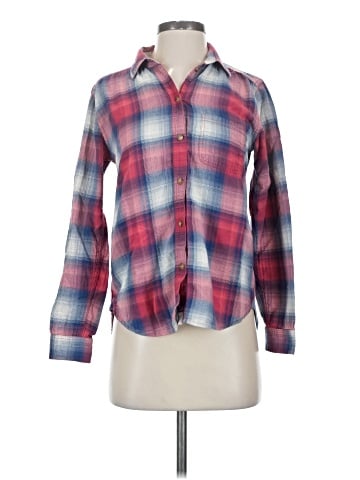 American Eagle Outfitters Long Sleeve Button-Down Shirt (view 1)