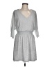 MSK Metallic Silver Casual Dress Size M - photo 1