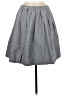 Moon Solid Gray Denim Skirt Size M - photo 1