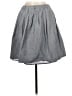 Moon Solid Gray Denim Skirt Size M - photo 2