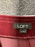 Ann Taylor LOFT Burgundy Casual Pants Size M - photo 7