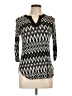 Monteau Black 3/4 Sleeve Top Size L - photo 1