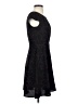 Ann Taylor LOFT 100% Polyester Hearts Black Cocktail Dress Size 0 - photo 4