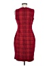 Calvin Klein Plaid Red Cocktail Dress Size 6 - photo 2