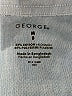 George Solid Blue Long Sleeve Button-Down Shirt Size 8 - photo 3