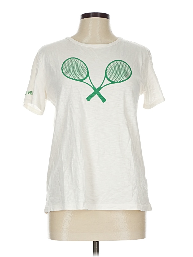Pre-owned Jcrew Short Sleeve T-shirt In White