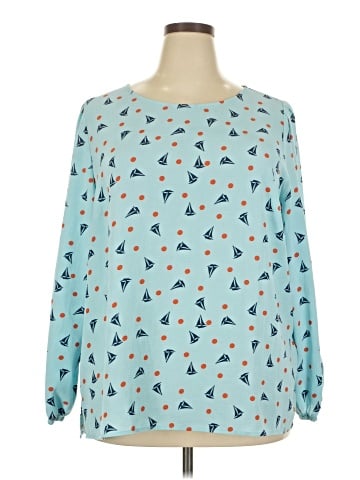 Kiyonna Long Sleeve Blouse (view 1)