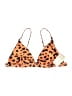 BTFBM Animal Print Orange Swimsuit Top Size XL - photo 1