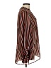 CAbi Stripes Brown Long Sleeve Blouse Size M - photo 4